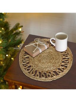 THE HOME TALK - Jute Placemats- 40cm Round Natural For Table & Decors