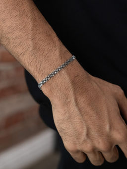 Shaya by CaratLane - 925 Silver Shaya by CaratLane Mens Momentum Bracelet