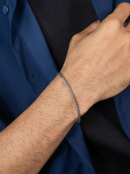Shaya by CaratLane - Mens Knot 925 Silver Bracelet