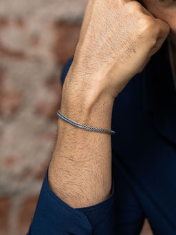Shaya by CaratLane - Mens Aura 925 Silver Bracelet