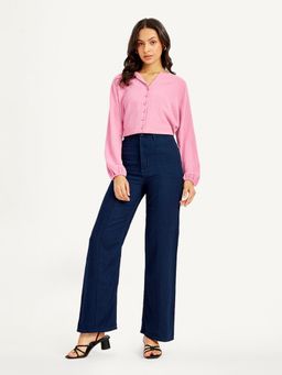 Levi's - Womens High Rise Loose Fit Navy Jeans