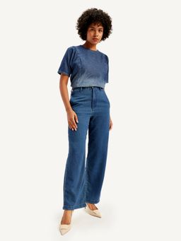 Levi's - Womens High Rise Loose Fit Blue Jeans