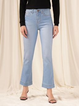 Xpose - Women Light Blue Comfort Boot Cut High-Rise Stretchable Jeans