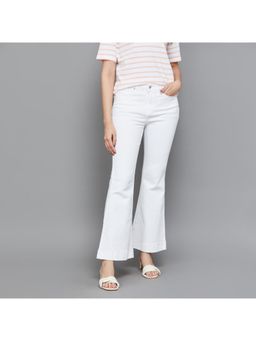 Xpose - Women White Comfort Flared High-Rise Stretchable Jeans