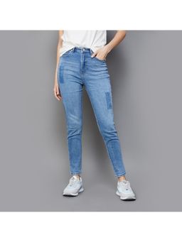 Xpose - Women Light Blue Comfort Slim Fit High-Rise Stretchable Jeans