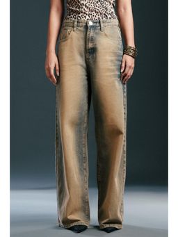 FREAKINS - Retro Rustic Wide Leg Jeans