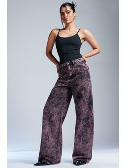 FREAKINS - Purple Frenzy Straight Fit Jeans