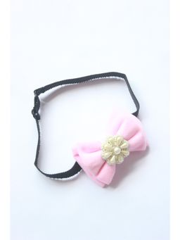 Choko - Kids Little Angel Pearl and Velvet Hairband-Pink