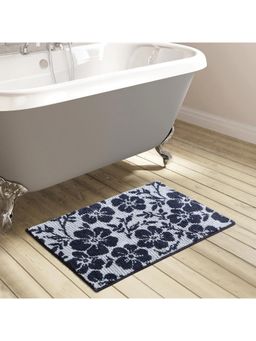 OBSESSIONS - Super Absorbent Anti-Skid Polyester Bath Mat Grey