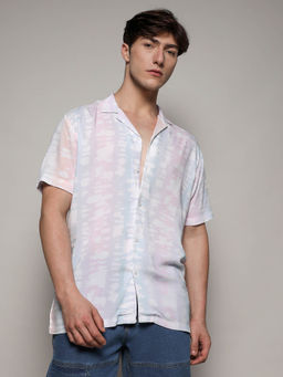Campus Sutra - Mens Pastel Vertical Multi-Color Shirt