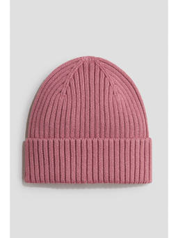 H&M - Unisex Pink Rib-knit beanie