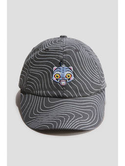 H&M - Girls Grey Motif-detail twill cap