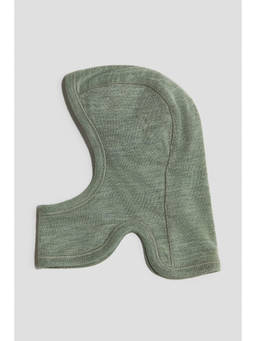H&M - Unisex Green Fine-knit merino wool balaclava