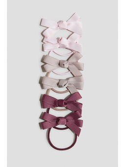 H&M - Girls Pink 6-pack hair ties