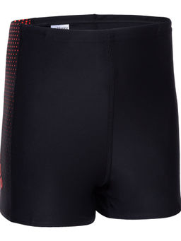 Speedo - Boy's Endurance10 Gala Logo Panel Aquashort - Black & Risk Red