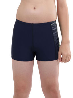 Speedo - Boy's Endurance10 Gala Logo Panel Aquashort - Navy & Bright Zest