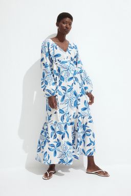 H&M - Women White Mama Before & After Tie-Belt Dress