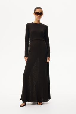 H&M - Women Brown Mama Rib-Knit Nursing Dress