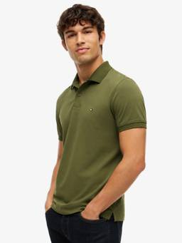 Tommy Hilfiger - Solid Regular Fit Cotton Polo T-Shirt