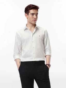 Tommy Hilfiger - Solid Regular Fit Poplin Woven Shirt