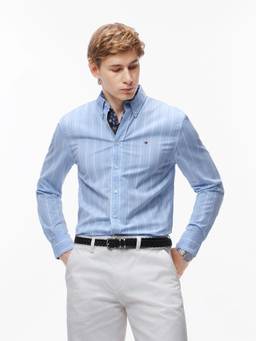 Tommy Hilfiger - Striped Regular Fit Poplin Woven Shirt