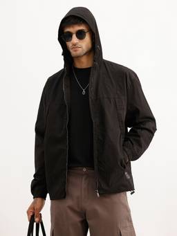 WROGN - Solid Regular Fit Hooded Puffer Jacket