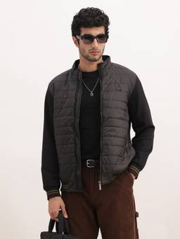 WROGN - Solid Tipping Sleeve Puffer Jacket