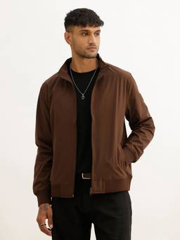 WROGN - Solid Regular Fit Zipper Jacket