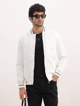 WROGN - Classic Slim Fit Tipping Collar Bomber Jacket