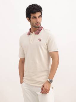 WROGN - Classic Slim Fit Jacquard Collar Polo T-Shirt