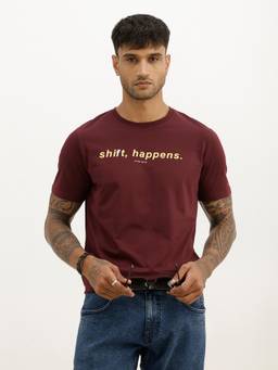 WROGN - Slim Fit Placement Printed T-Shirt