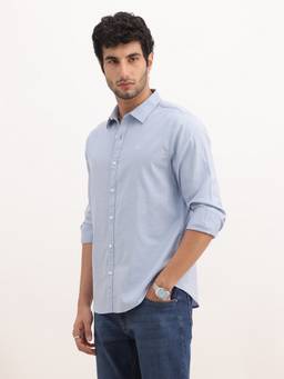 WROGN - Slim Fit Solid Full Sleeve Shirt