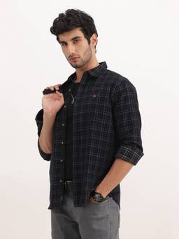 WROGN - Slim Fit Checkered Corduroy Shirt
