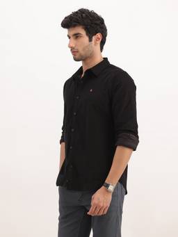 WROGN - Slim Fit Solid Corduroy Shirt