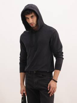 WROGN - Solid Comfort Fit Hooded Sweater