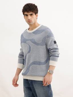 WROGN - Classic Jacquard Full Sleeve Sweater