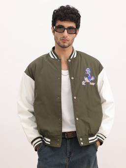 WROGN - Relaxed Fit Embroidered Bomber Jacket