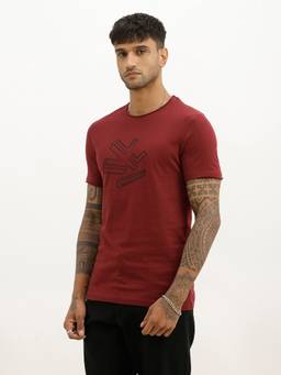 WROGN - Classic Slim Fit Placement Printed T-Shirt