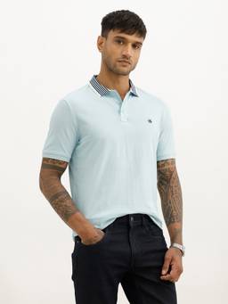 WROGN - Classic Slim Fit Contrast Collar Polo T-Shirt