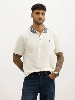 WROGN - Classic Slim Fit Contrast Collar Polo T-Shirt