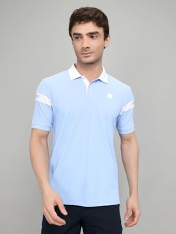 Monte Carlo - Men Blue Slim Fit Designer Polo T-shirt