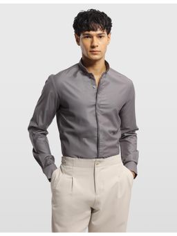 Arrow - Men Grey Solid Slim Fit Shirt
