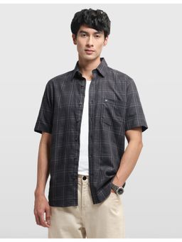 Arrow Sports - Men Grey Sage and Sun Checks Regular Fit Shirt