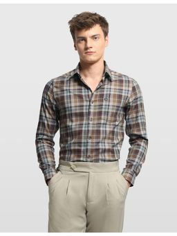 Arrow Sports - Men Multi-Color Tartan Checks Chelsea Slim Fit Shirt