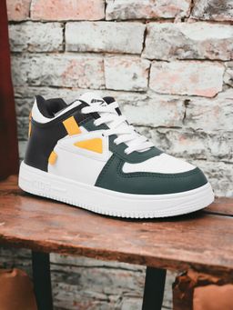 Lil Lollipop - Kids Ankle High Sneakers with Laces - Green