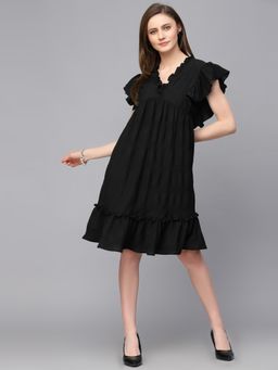 Gipsy - Casual Black Polyester Dress for Women