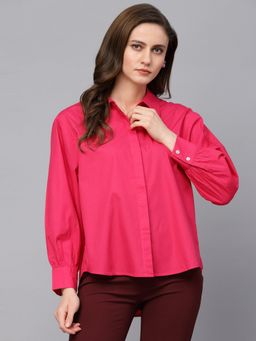 Gipsy - Casual Pink Cotton Shirt for Women