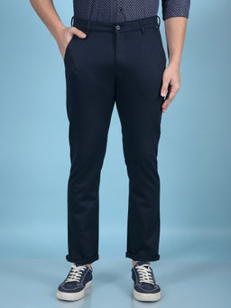 CRIMSOUNE CLUB - Club Men Navy Blue Trouser