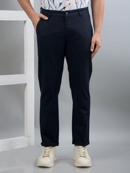 CRIMSOUNE CLUB - Club Men Navy Blue Trouser