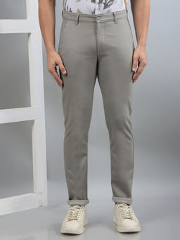 CRIMSOUNE CLUB - Club Men Grey Printed Trouser